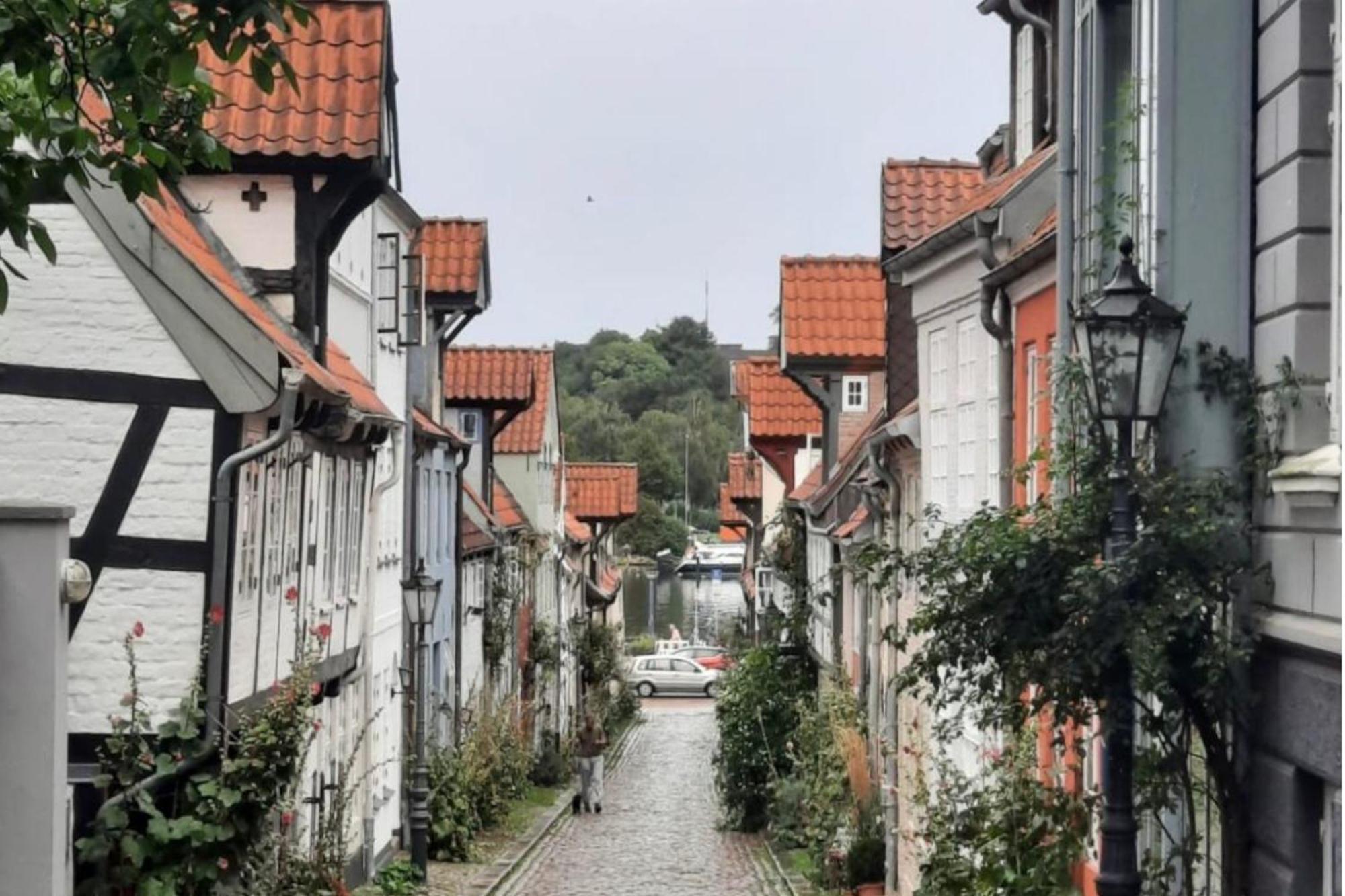 Beste Lage mit Hafenblick und Parkplatz Flensburg Exterior foto